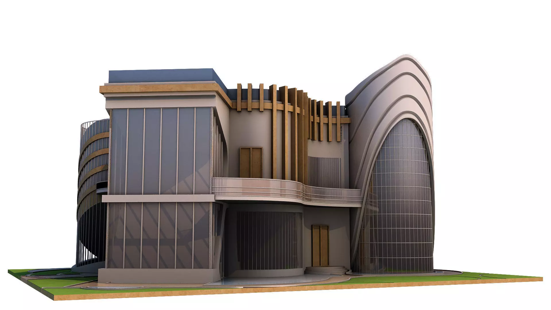 0020 - New Modern Villa - 2Ds Drawing - 3Ds Files 3D model_0