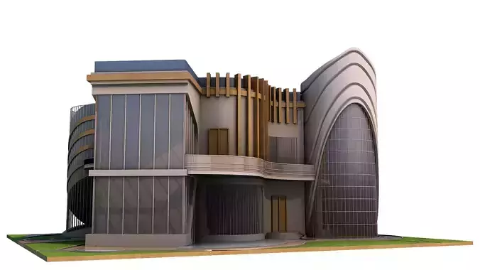0020 - New Modern Villa - 2Ds Drawing - 3Ds Files 3D model