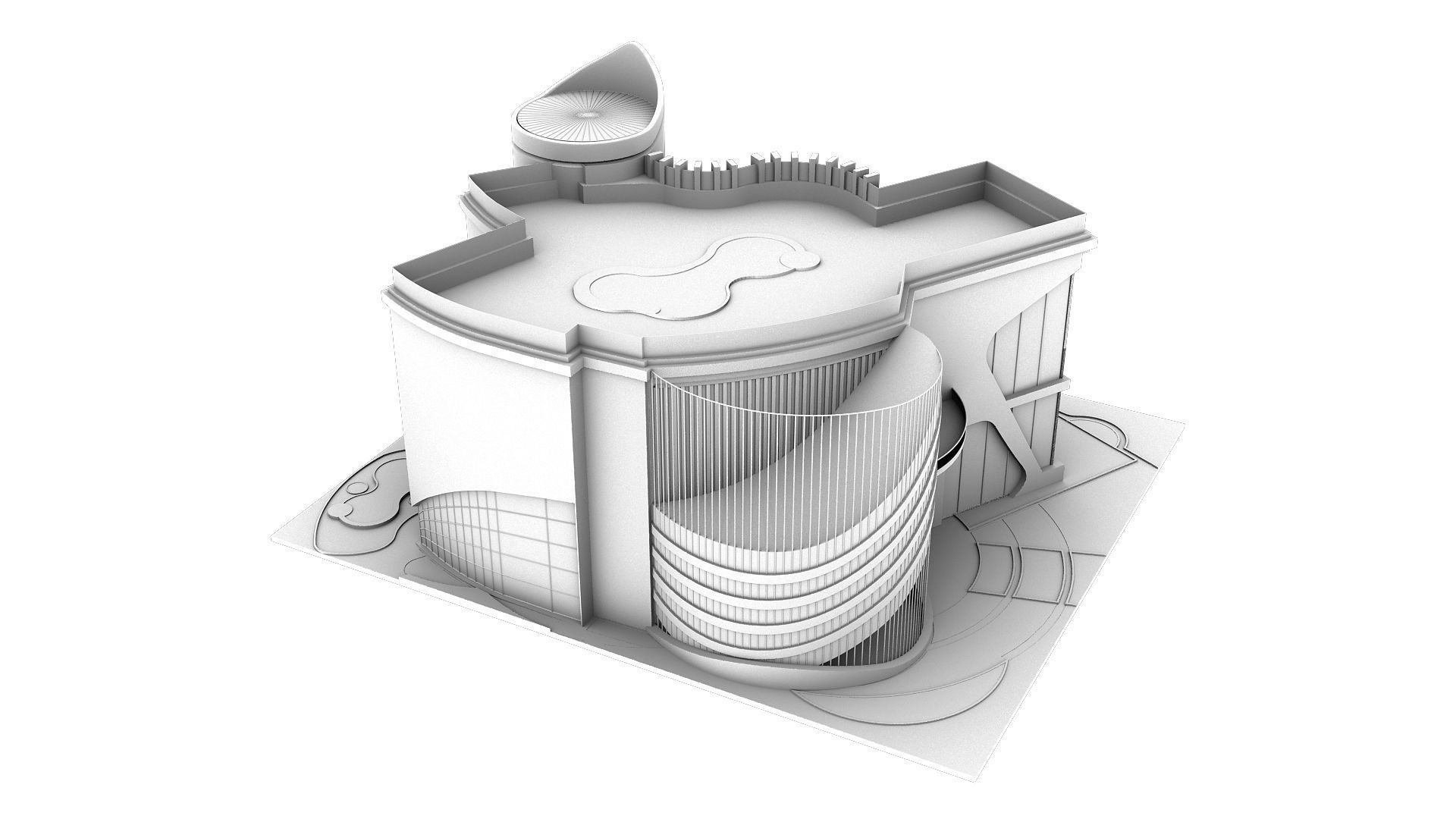 0020 - New Modern Villa - 2Ds Drawing - 3Ds Files 3D model_18