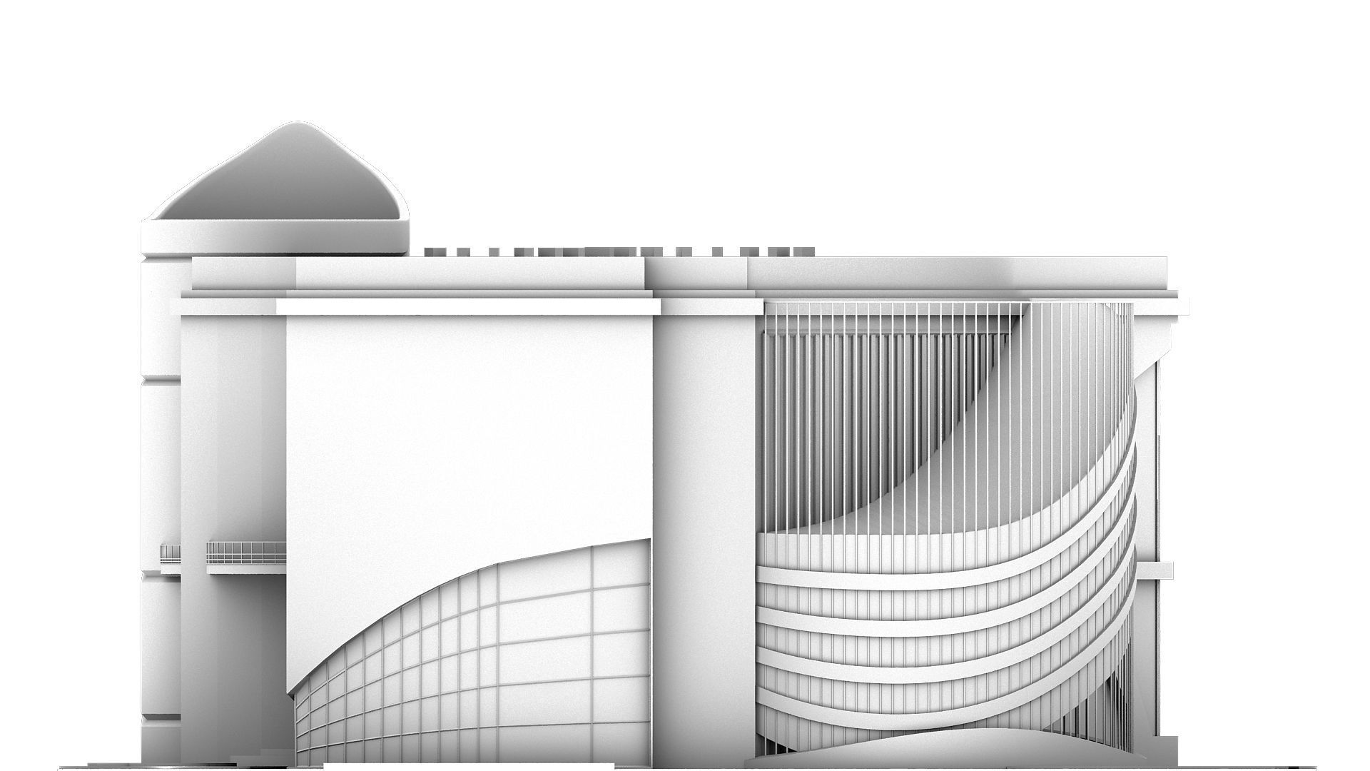 0020 - New Modern Villa - 2Ds Drawing - 3Ds Files 3D model_15