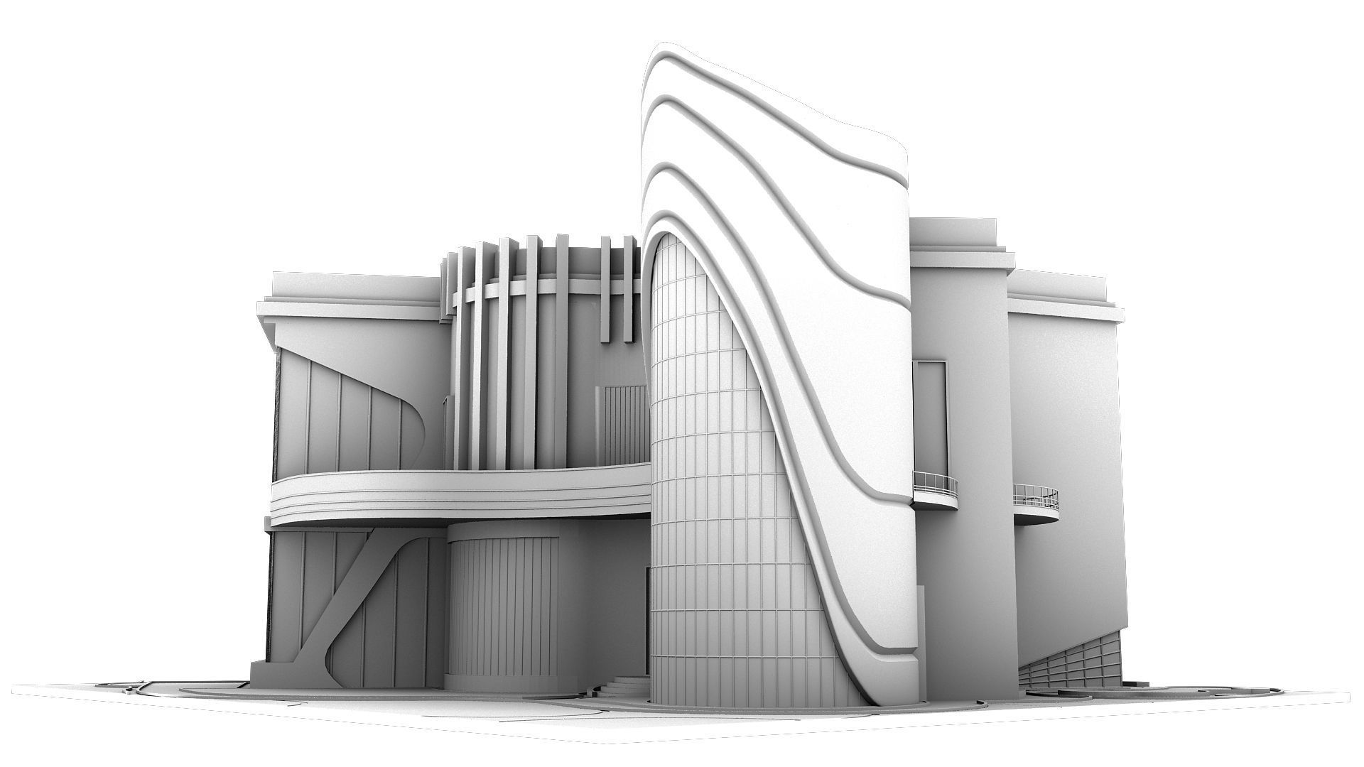 0020 - New Modern Villa - 2Ds Drawing - 3Ds Files 3D model_22