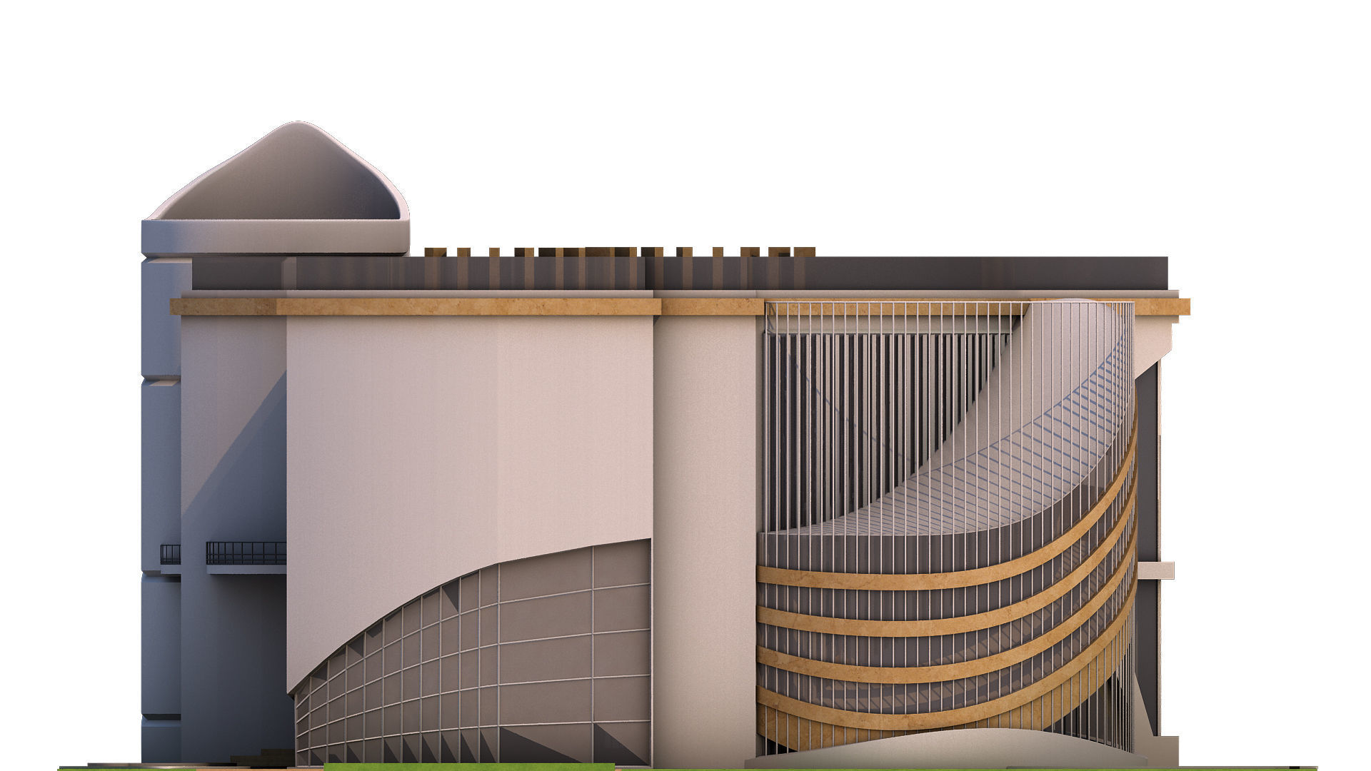 0020 - New Modern Villa - 2Ds Drawing - 3Ds Files 3D model_11