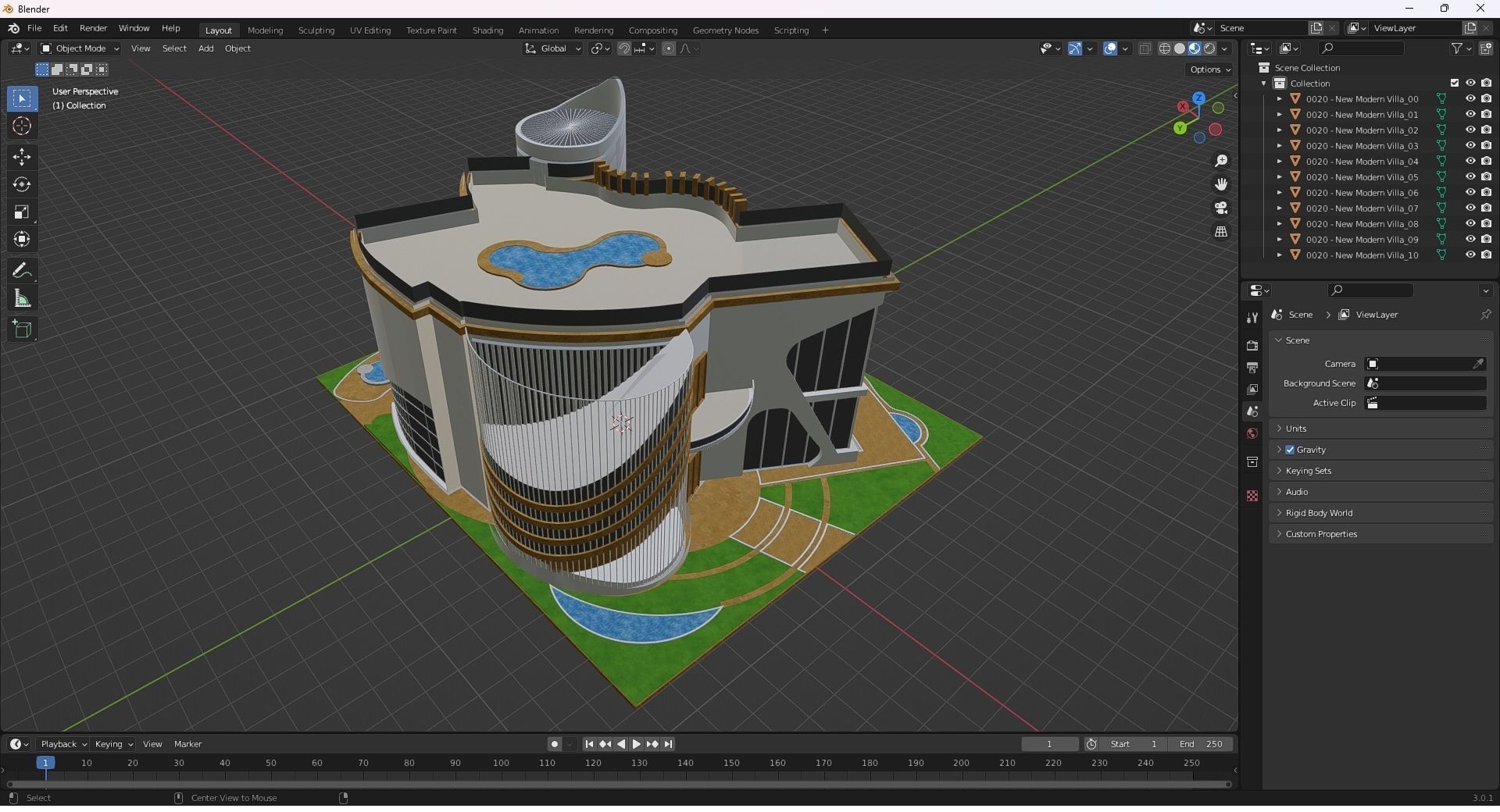0020 - New Modern Villa - 2Ds Drawing - 3Ds Files 3D model_30