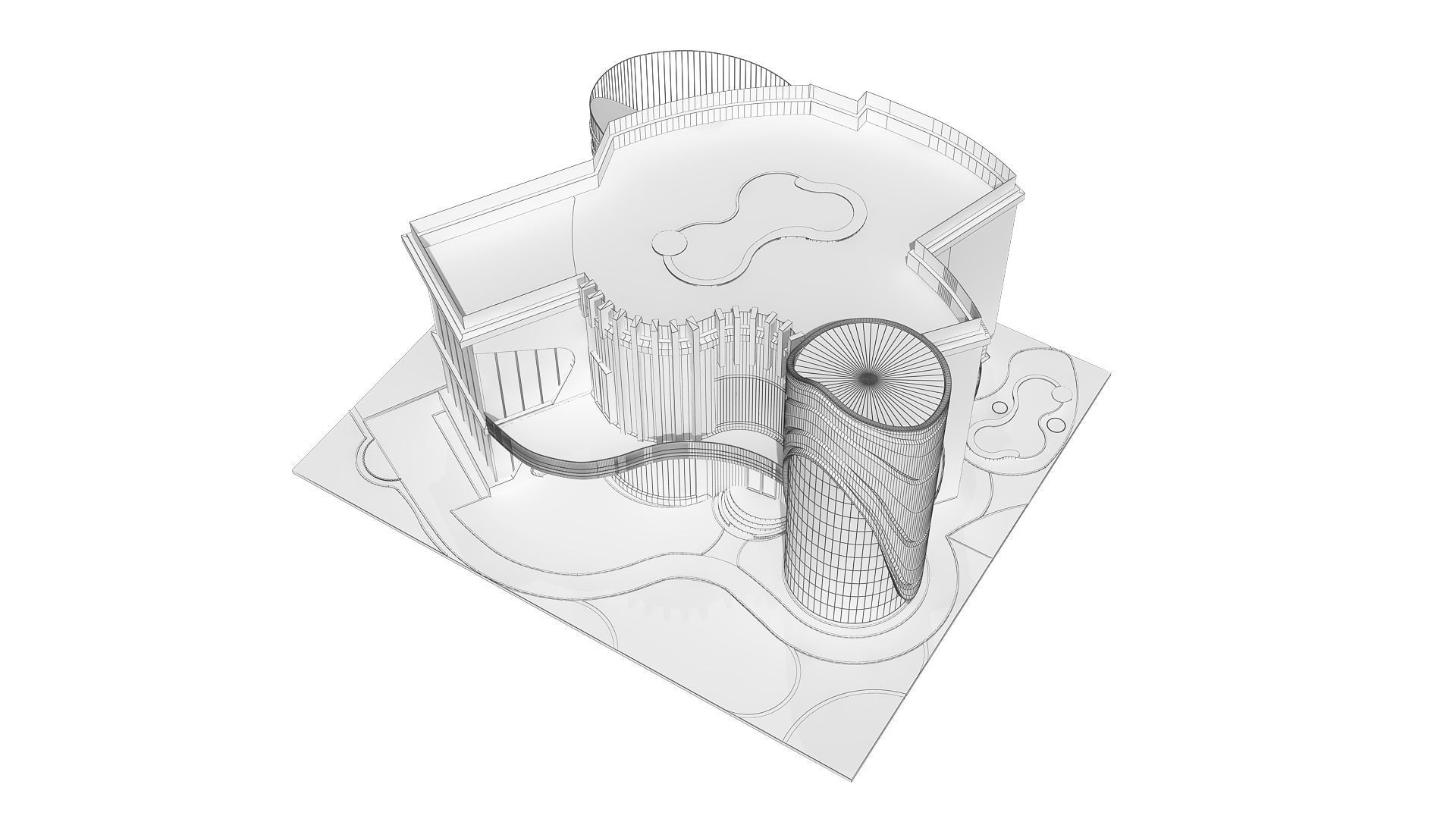 0020 - New Modern Villa - 2Ds Drawing - 3Ds Files 3D model_26
