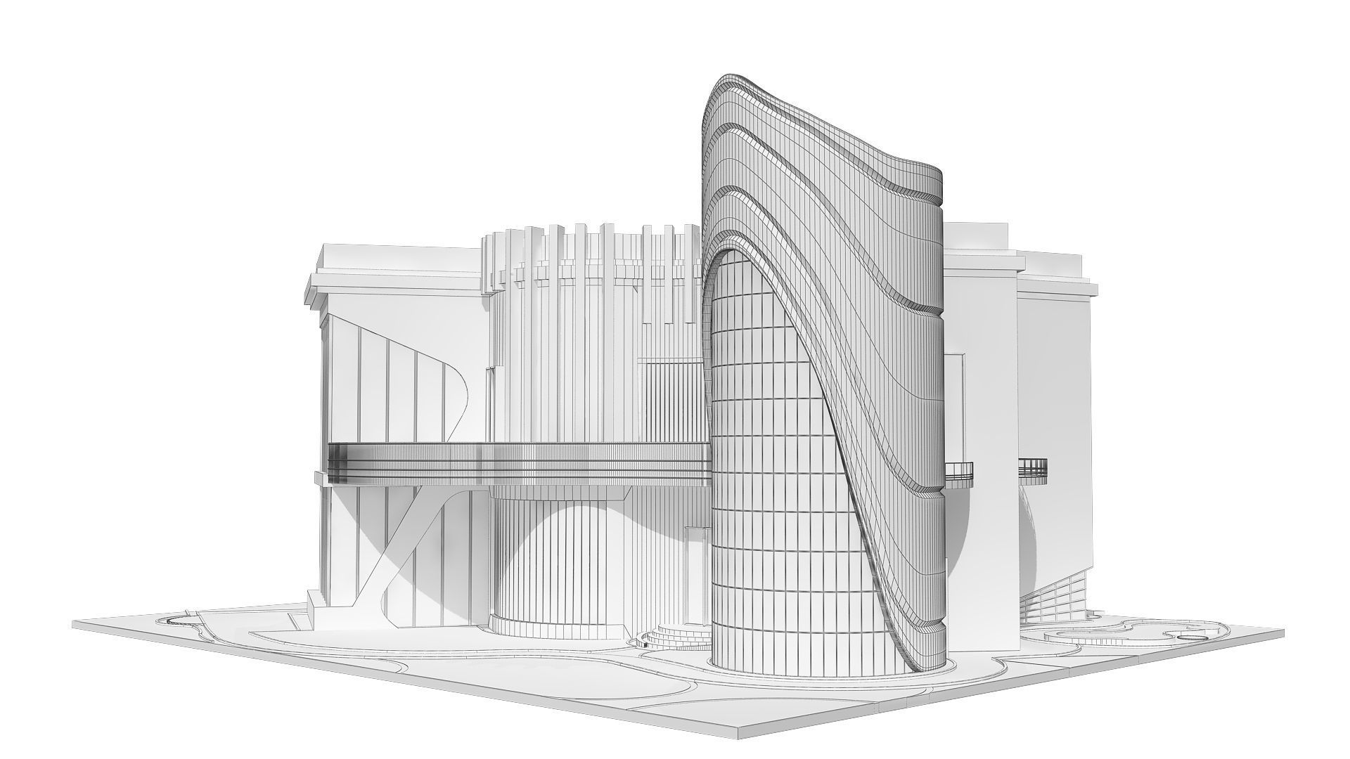 0020 - New Modern Villa - 2Ds Drawing - 3Ds Files 3D model_25