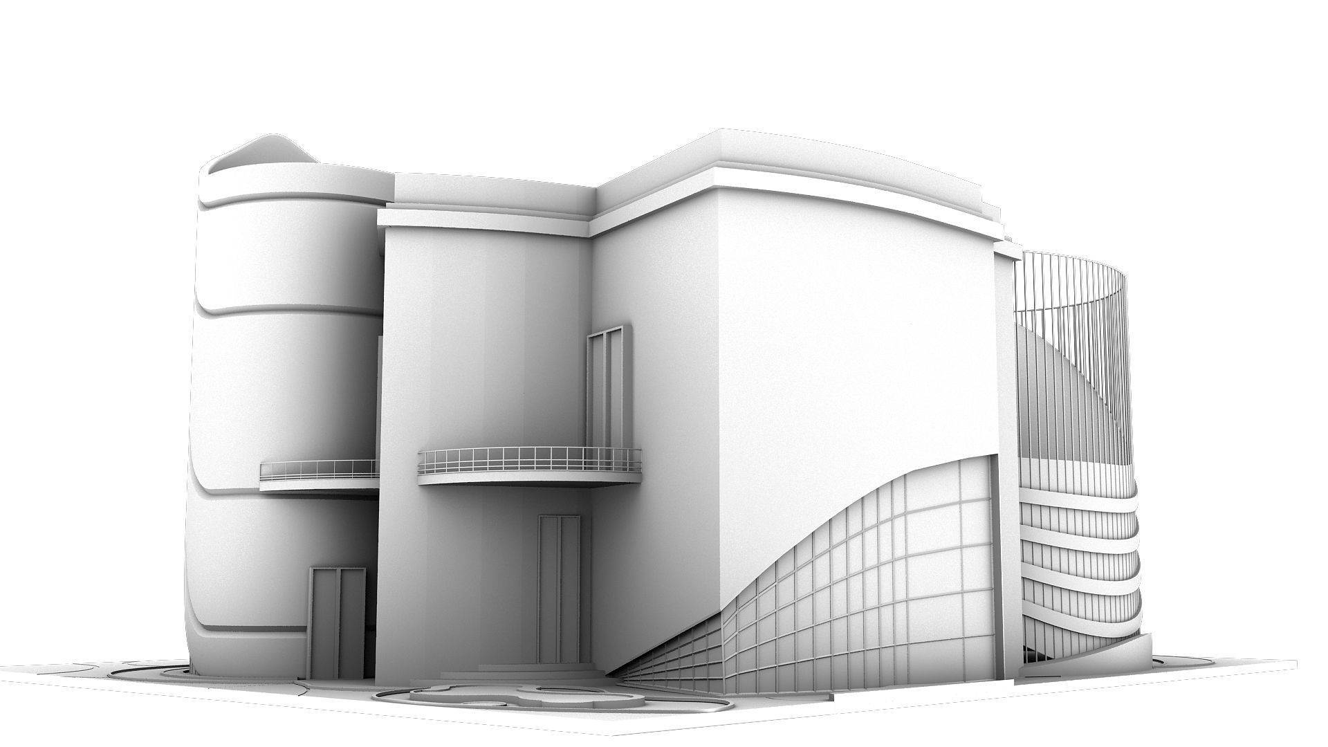 0020 - New Modern Villa - 2Ds Drawing - 3Ds Files 3D model_19