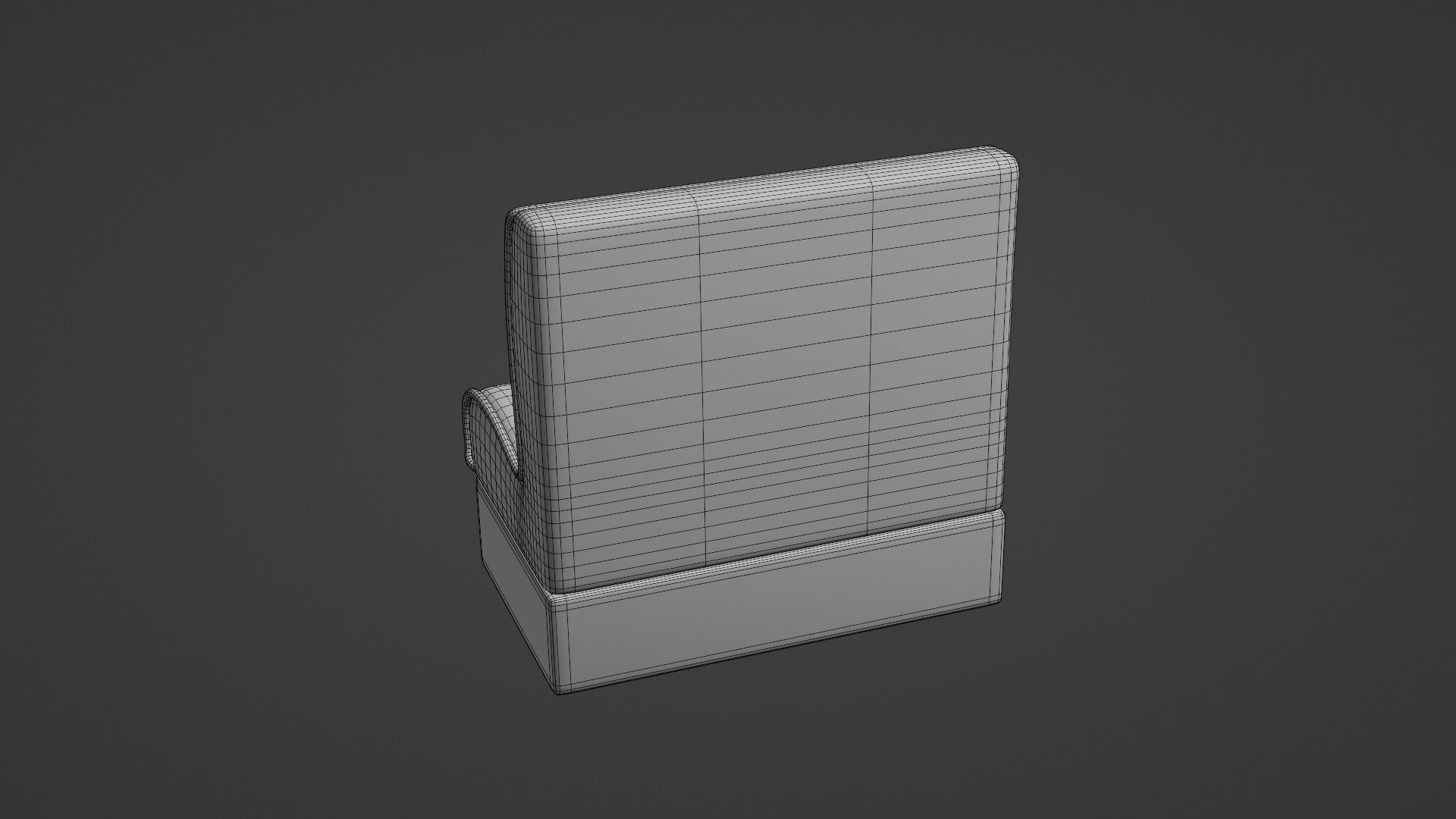 Retro Diner Booth 1 Low-poly 3D model_11