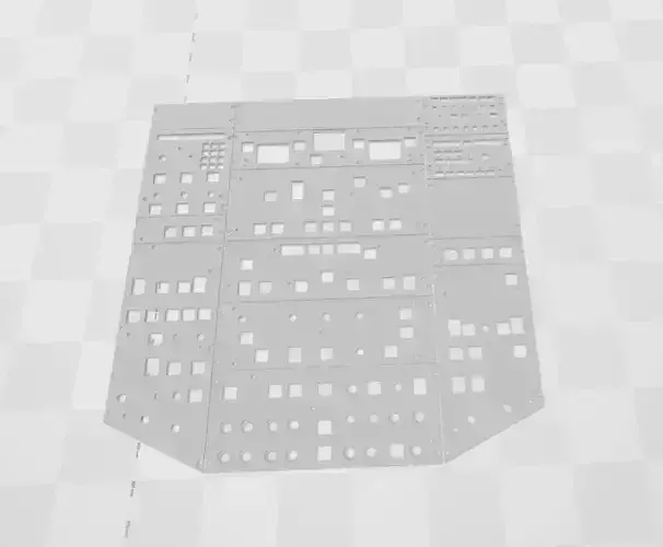 COMPLETE A320 OVERHEAD PANEL