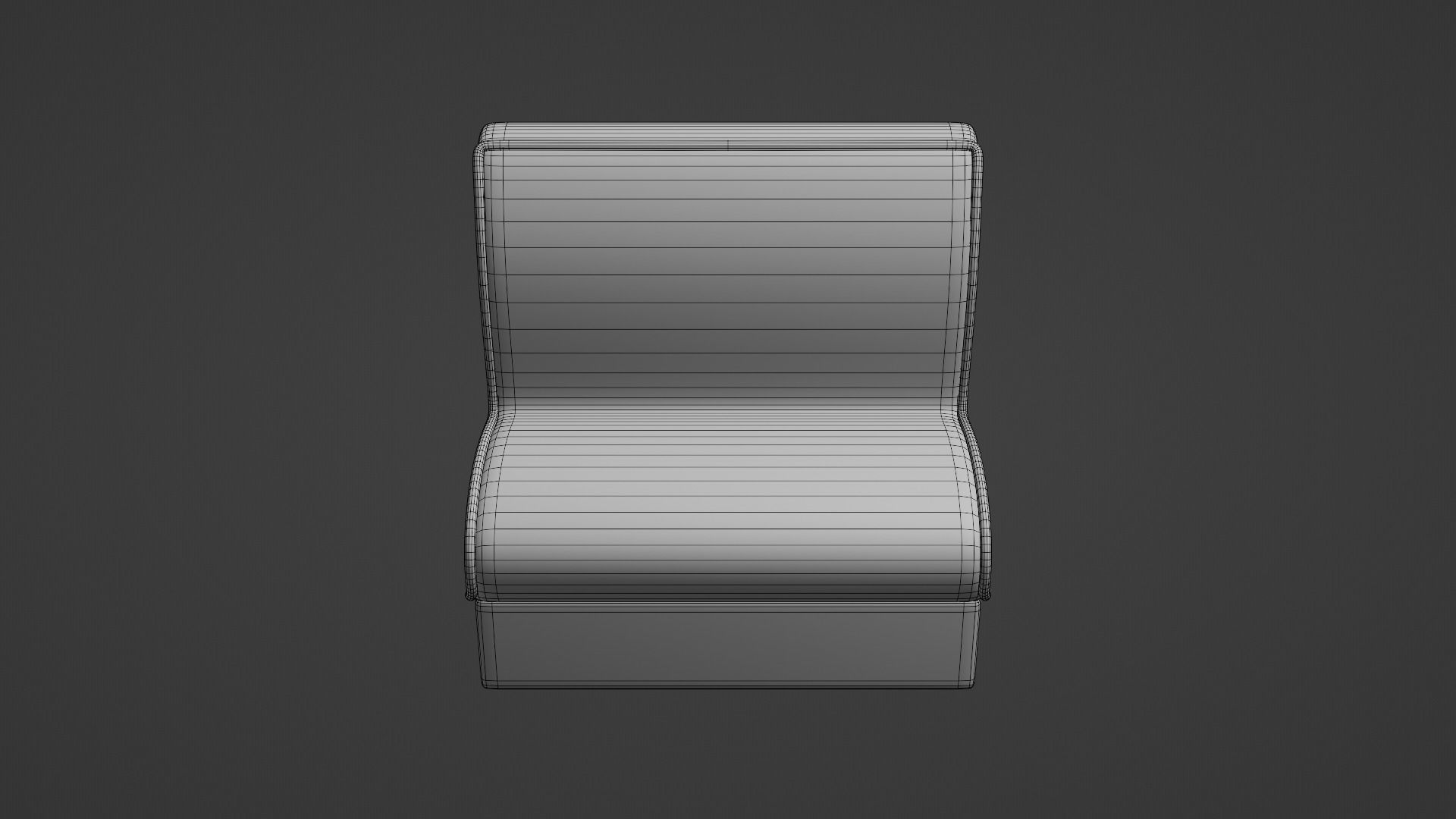 Retro Diner Booth 2 Low-poly 3D model_8