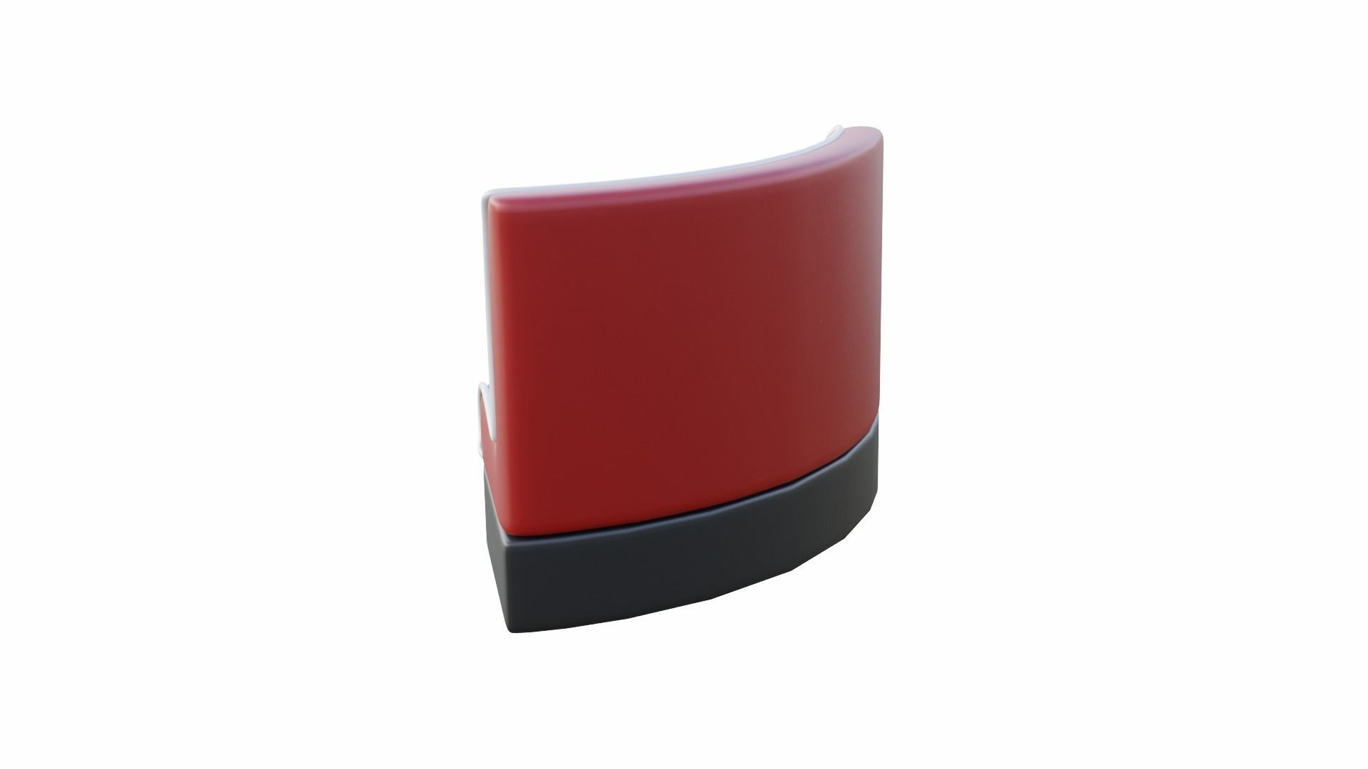Retro Diner Circular Booth Low-poly 3D model_3