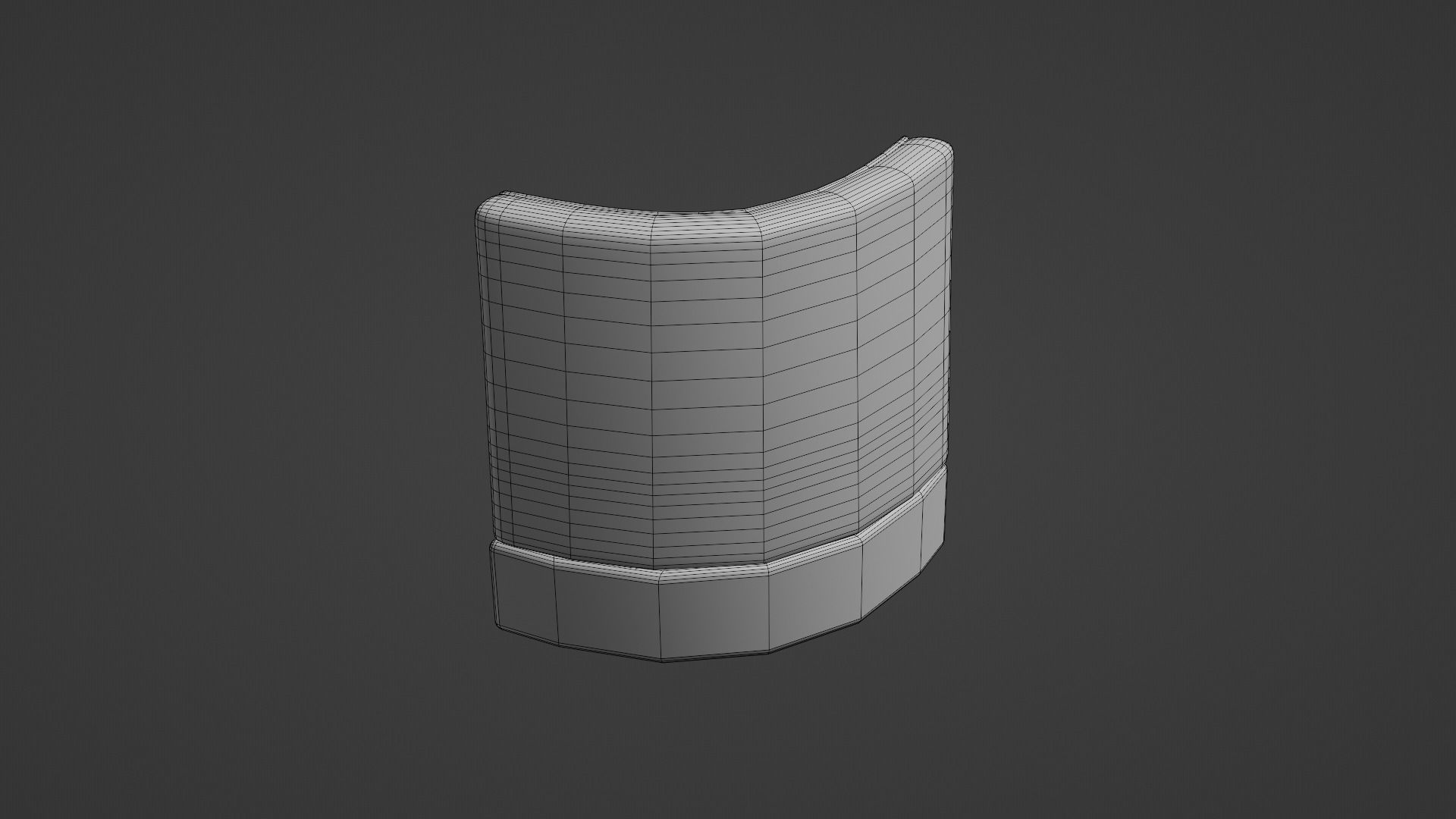 Retro Diner Square Corner Booth Low-poly 3D model_7