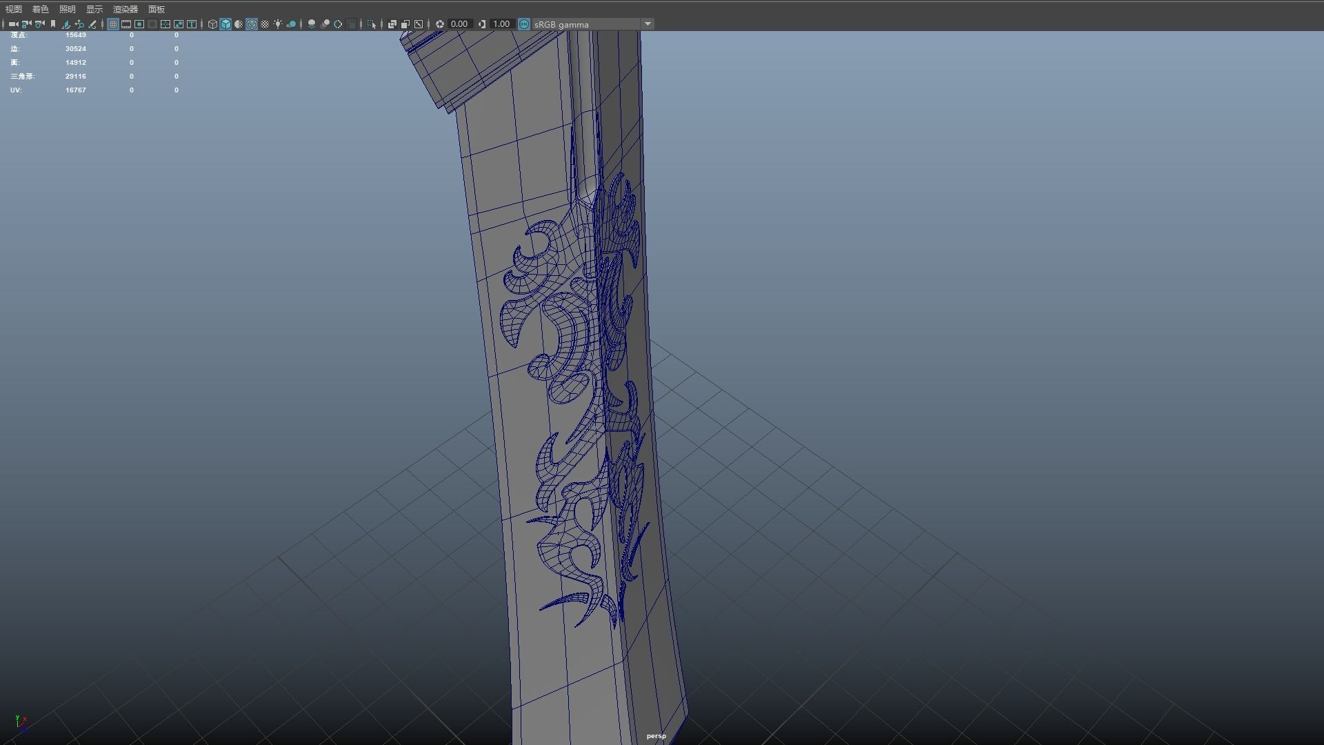 Giant Great Sword Garen LOL League of Legends Excalibur saber 3D model_17