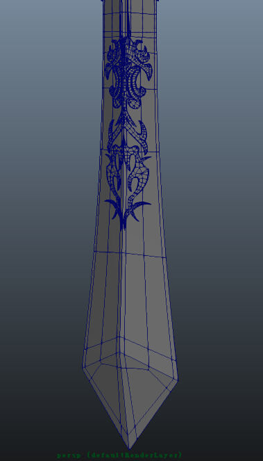 Giant Great Sword Garen LOL League of Legends Excalibur saber 3D model_11
