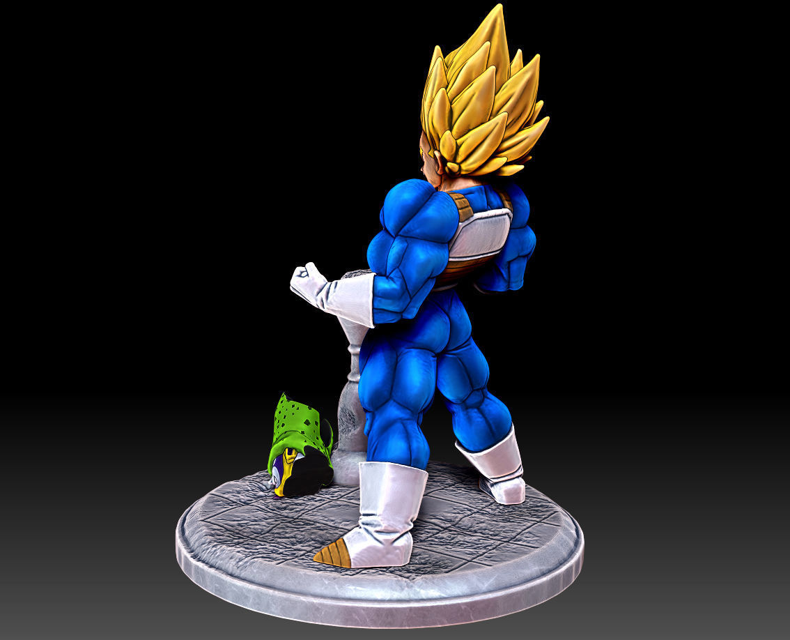 Vegeta Super Saiyan Full Power Dragon Ball Z Figure for 3D print 3D print model_2