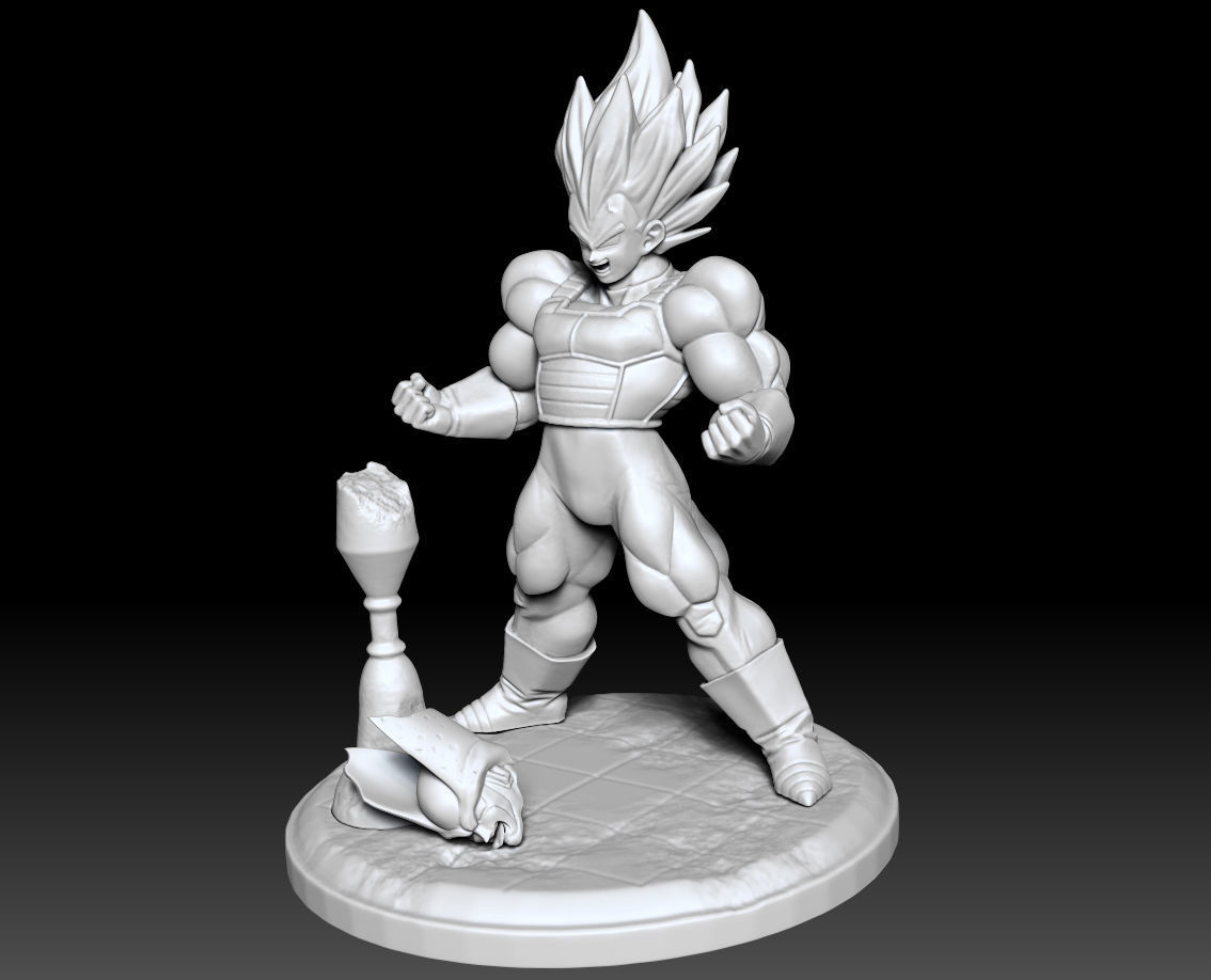 Vegeta Super Saiyan Full Power Dragon Ball Z Figure for 3D print 3D print model_5
