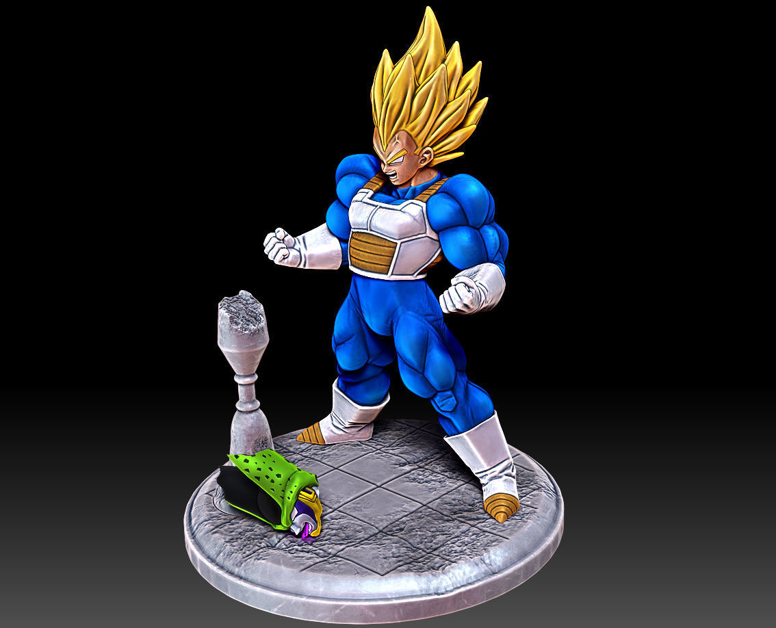 Vegeta Super Saiyan Full Power Dragon Ball Z Figure for 3D print 3D print model_1