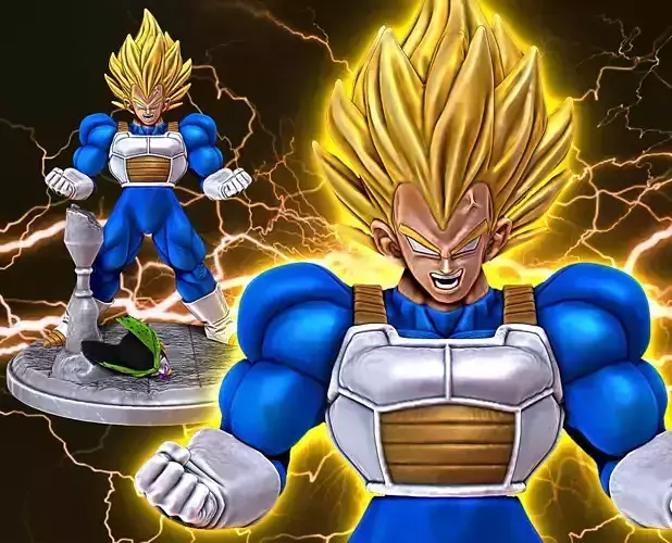Vegeta Super Saiyan Full Power Dragon Ball Z Figure for 3D print