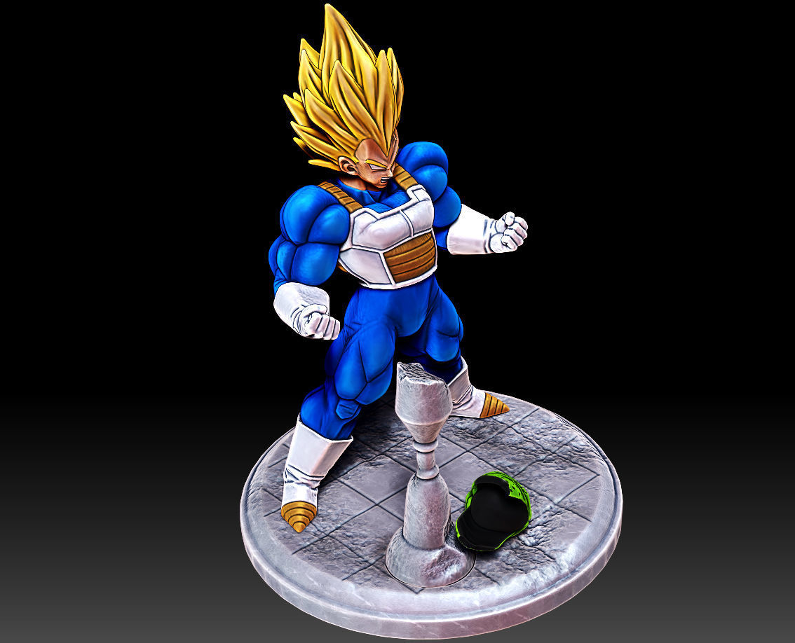 Vegeta Super Saiyan Full Power Dragon Ball Z Figure for 3D print 3D print model_4