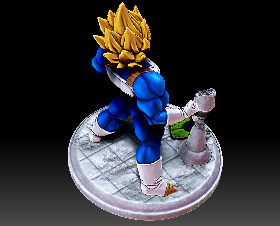 Vegeta Super Saiyan Full Power Dragon Ball Z Figure for 3D print 3D print model_3
