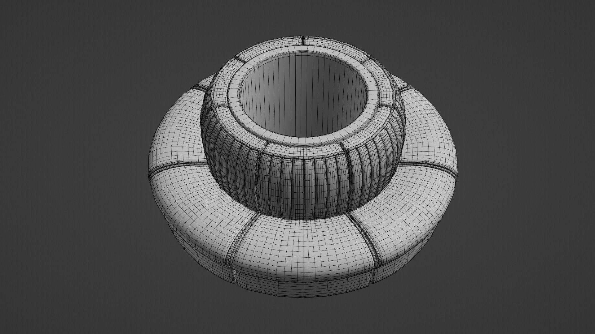 Retro Diner Waiting Booth Low-poly 3D model_4