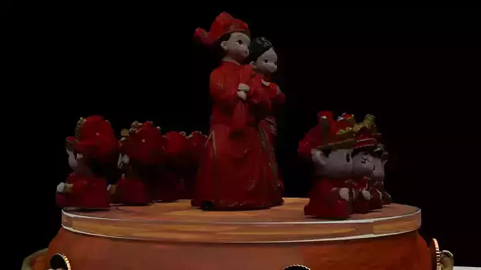 Chinese wedding dolls