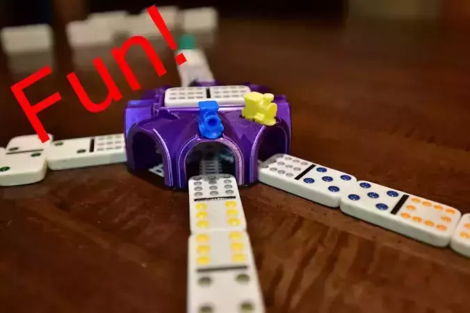 Mexican Train Roundhouse Domino Game Piece 3D print model