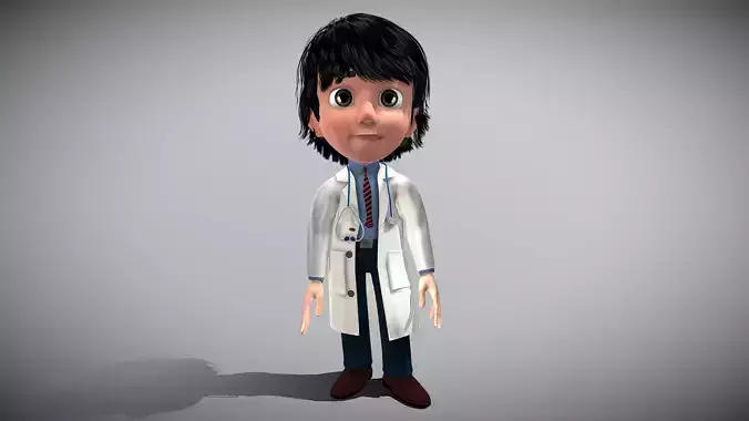 Cartoon Doctor 3D model