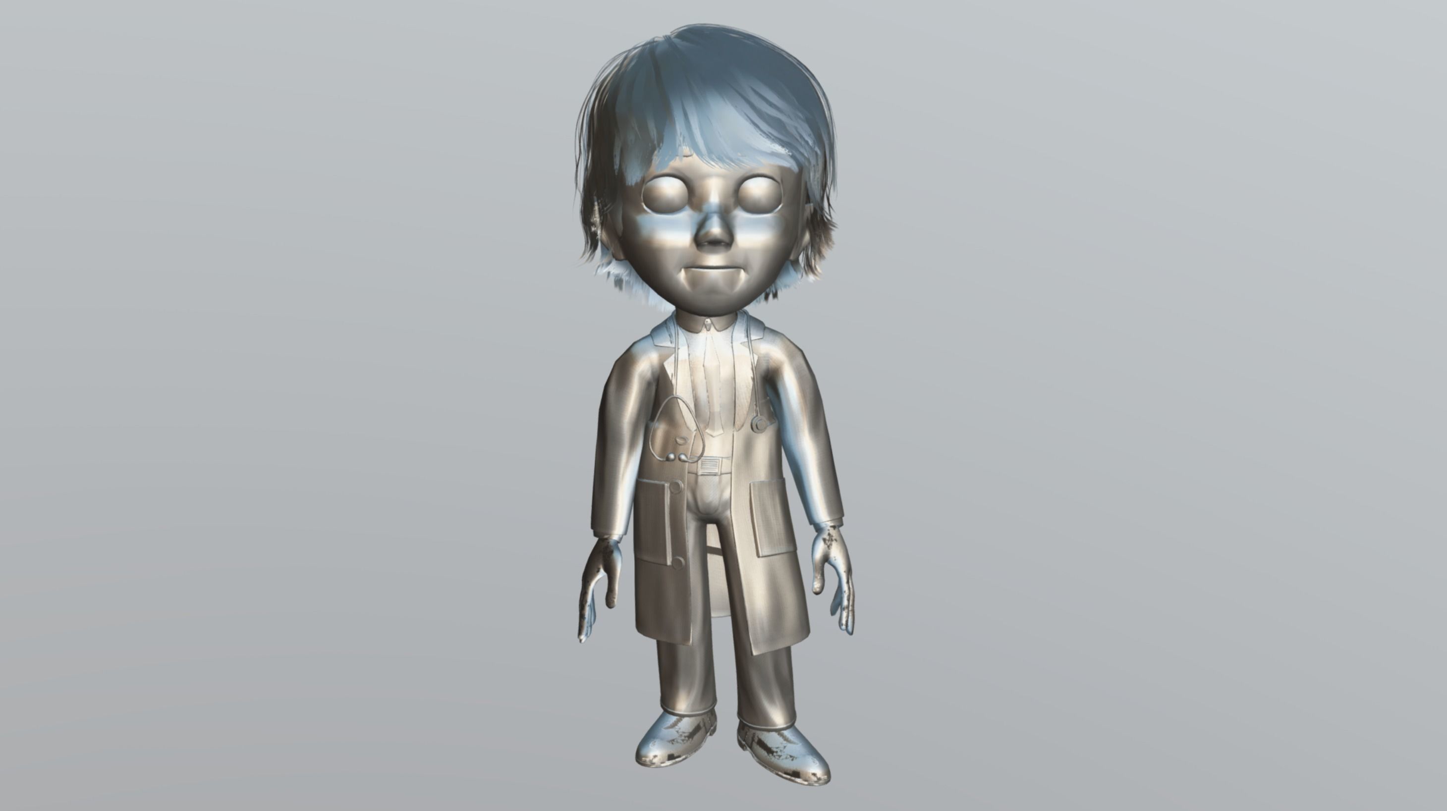 Cartoon Doctor 3D model_11