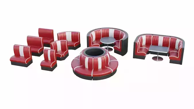 Retro Diner Booth Collection 