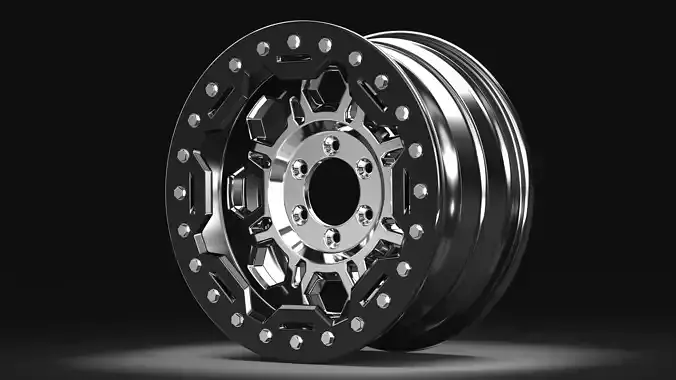 Maverick X3 Beadlock Wheel 3D model