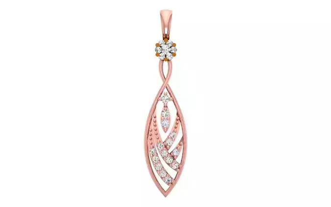 Women Diamond Pendants 3dm STL OBJ FBX Renders Details