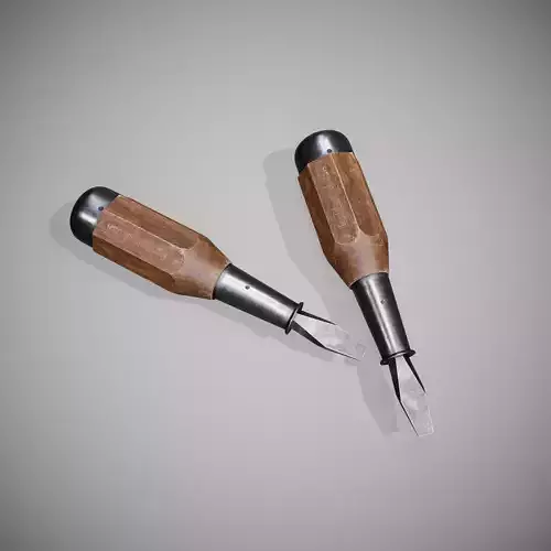 Old Screwdriver PBR High-poly 3D model 3D model