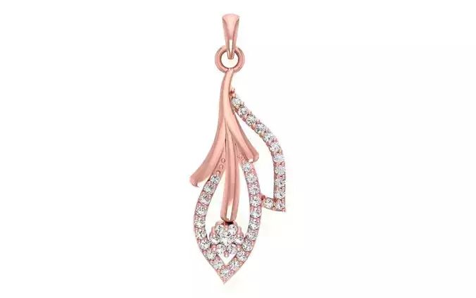 Women Diamond Pendants 3dm STL OBJ FBX Renders Details