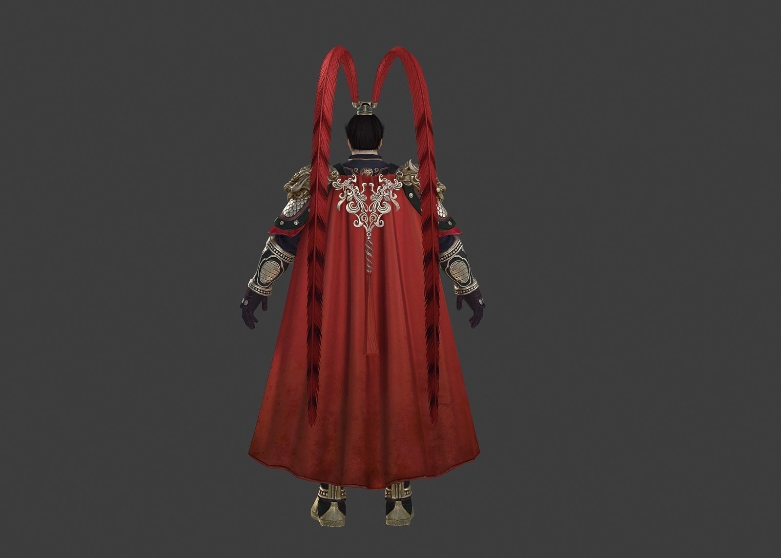 The armor of the general of the Ming Dynasty 3D model_2