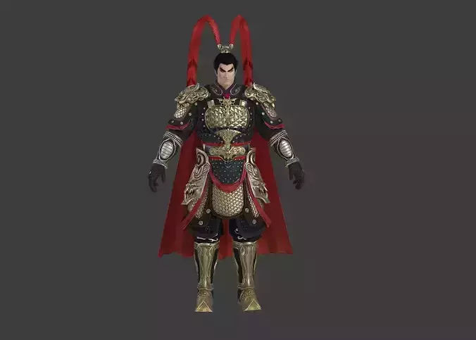 The armor of the general of the Ming Dynasty