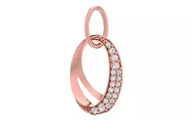 Women Diamond Pendants 3dm STL OBJ FBX Renders Details