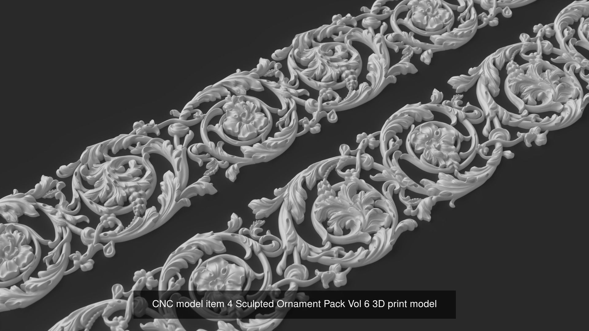 CNC Sculpted Ornament Pack VOL 6 3D Model Collection_3