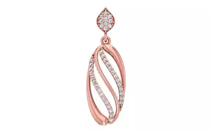 Women Diamond Pendants 3dm STL OBJ FBX Renders Details