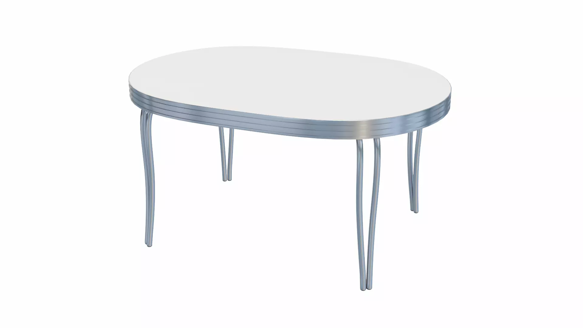 Retro Dinette Table Low-poly 3D model