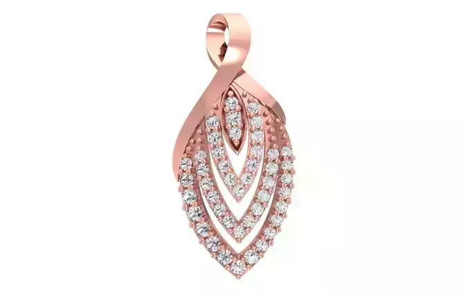 Women Diamond Pendants 3dm STL OBJ FBX Renders Details