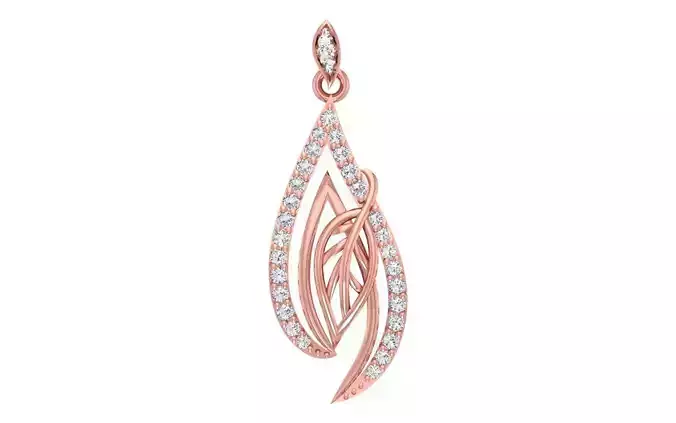 Women Diamond Pendants 3dm STL OBJ FBX Renders Details