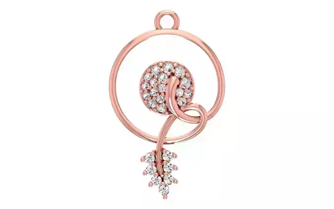 Women Diamond Pendants 3dm STL OBJ FBX Renders Details