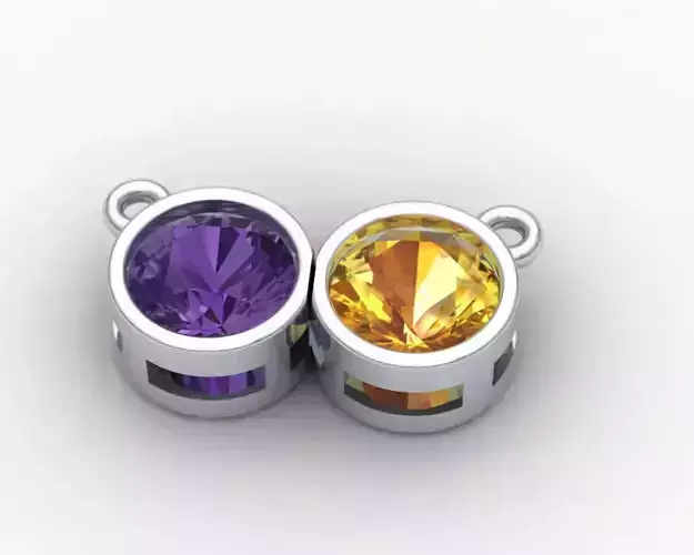 pendant too stone 3D print model