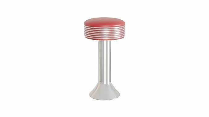 Retro Diner Collection Low-poly 3D model 2