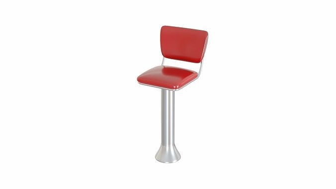 Retro Diner Collection Low-poly 3D model 5