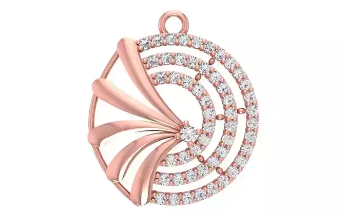 Women Diamond Pendants 3dm STL OBJ FBX Renders Details