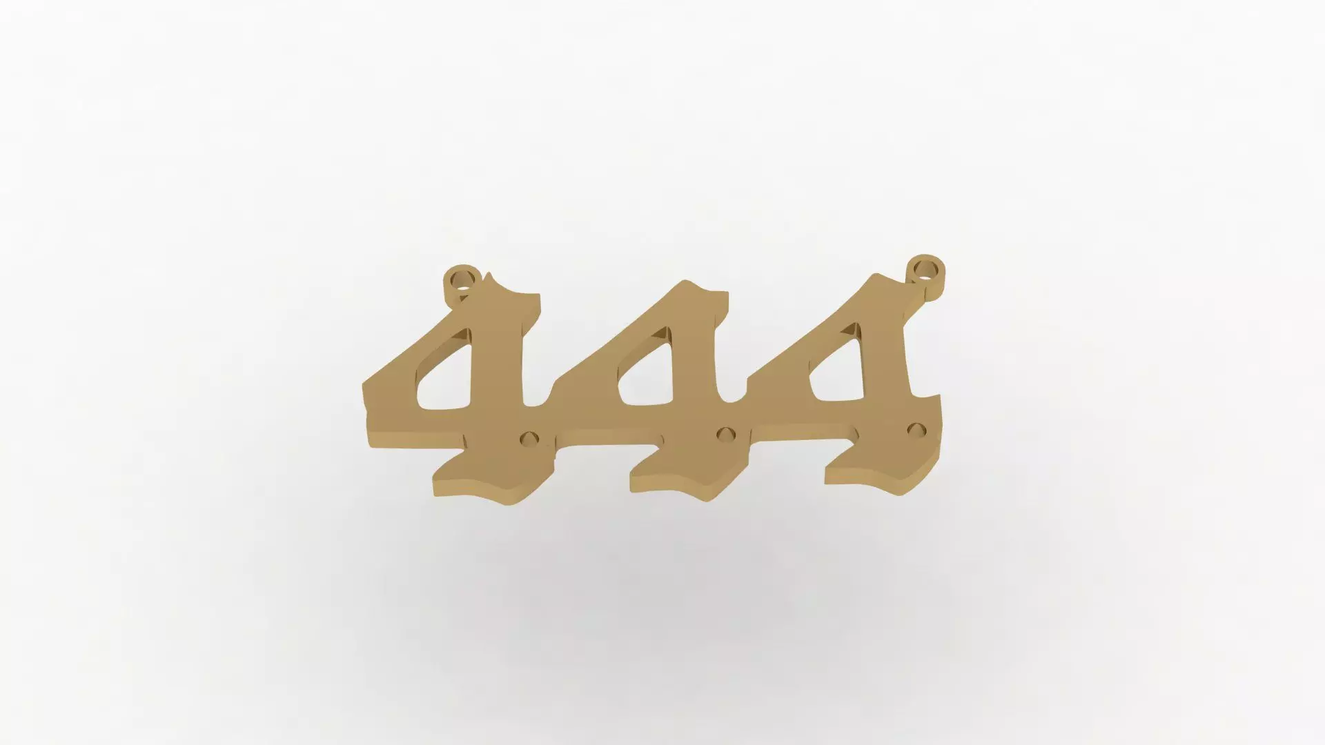 pendant 444 3D print model