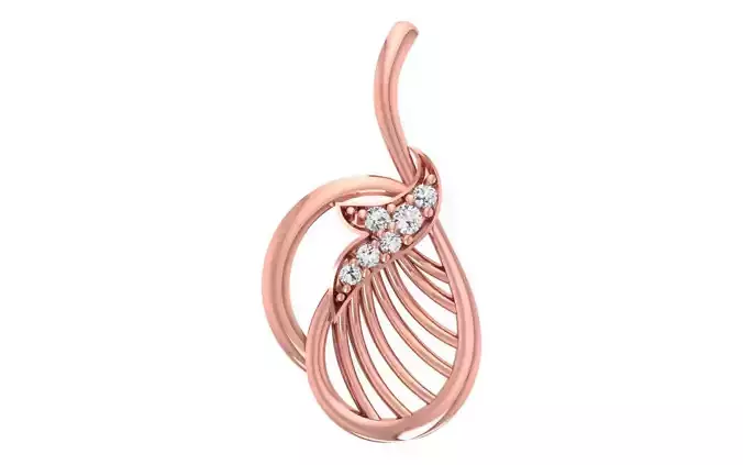 Women Diamond Pendants 3dm STL OBJ FBX Renders Details