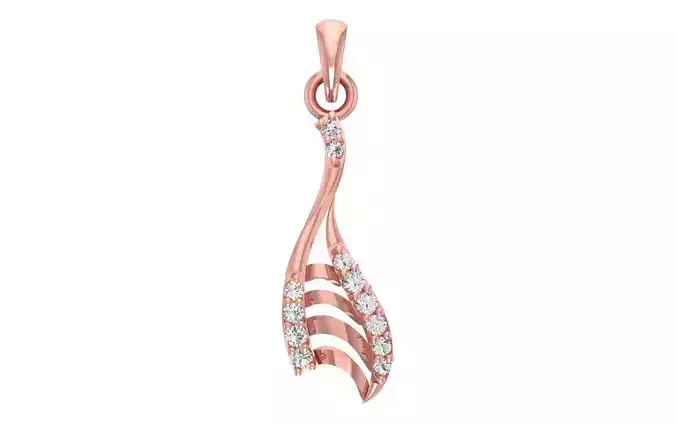 Women Diamond Pendants 3dm STL OBJ FBX Renders Details