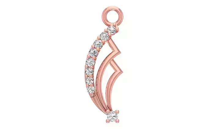 Women Diamond Pendants 3dm STL OBJ FBX Renders Details